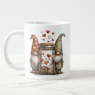 Valentine Gnome Coffee Mug – Cute Love Jar Design