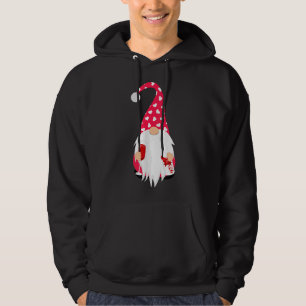 Valentine Gnome Drinking Wine Gnome Wine Bottle Wi Hoodie