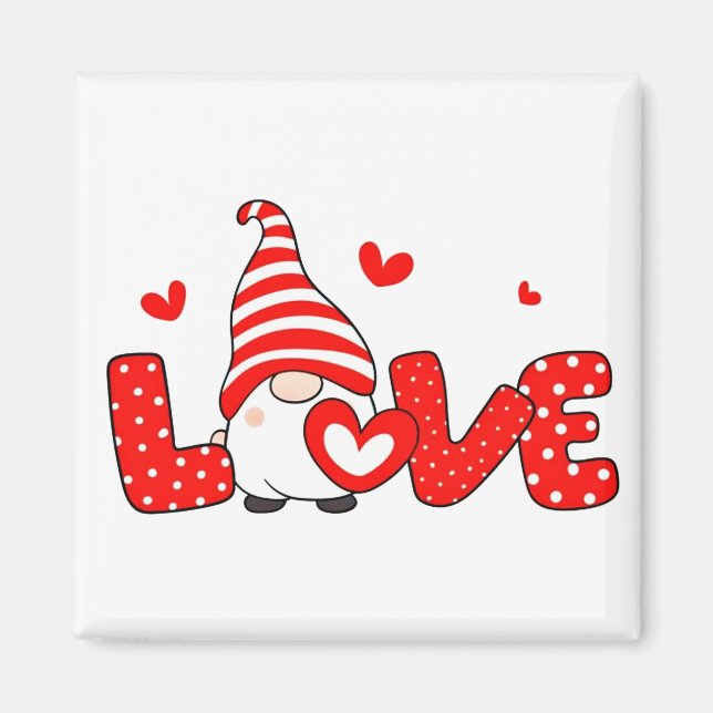 Valentine gnome  magnet (Front)