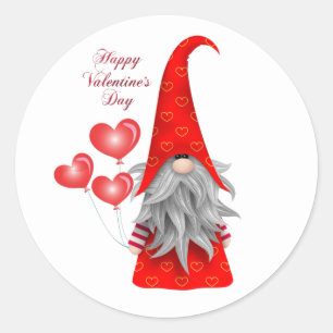 Valentine Gnome Stickers