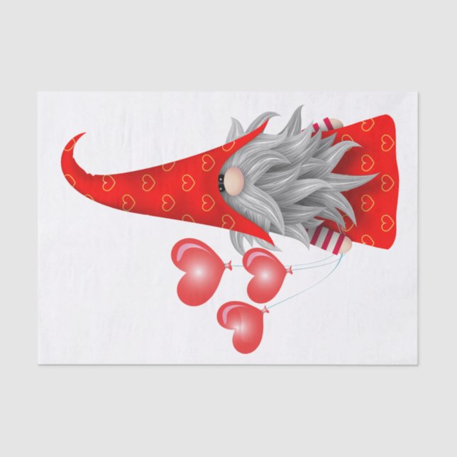 Valentine Gnome Tissue Paper (Front)