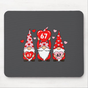 Valentine Gnomes 67 Funny Meme Cute Love Gnome Cou Mouse Mat