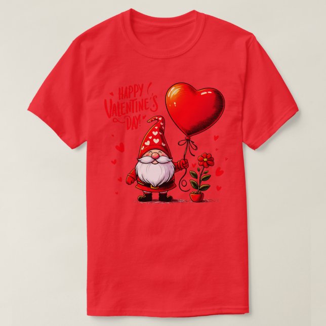 Valentine Gnomes Valentines Day 2024 1 T-Shirt (Design Front)