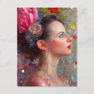 Valentine Goddess Postcard