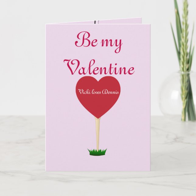 Valentine golf card (Front)