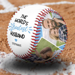 Valentine Greatest Husband Photo Baseball