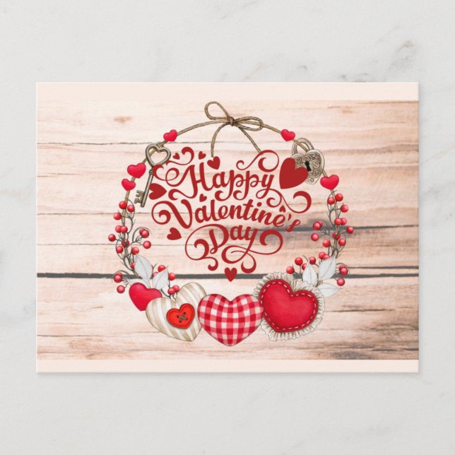 Valentine Greetings  Postcard (Front)