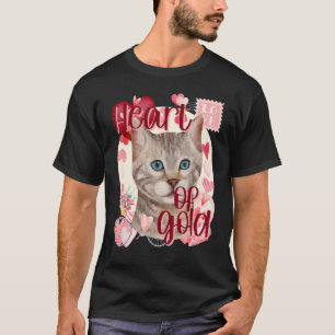Valentine Grey Tabby Cat Simply Cute Southern Colo T-Shirt