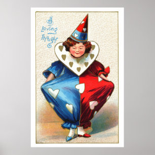 Valentine Harlequin Poster