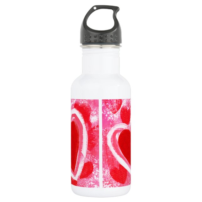 Valentine Heart by VictoriaShaylee 532 Ml Water Bottle (Front)