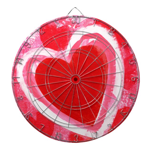 Valentine Heart by VictoriaShaylee Dartboard (Front)