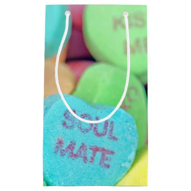 Valentine Heart Candy Small Gift Bag (Front)