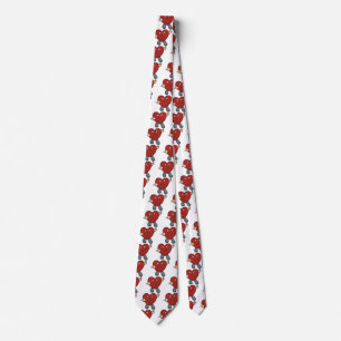 Valentine Heart Character Cute Animated Hearts Tie