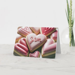 Valentine Heart Cookies Holiday Card