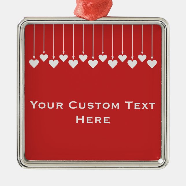 Valentine Heart custom ornaments (Front)