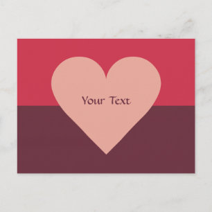 Valentine Heart custom postcard