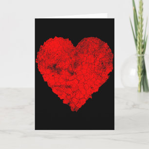 Valentine Heart Distressed Graphic Card