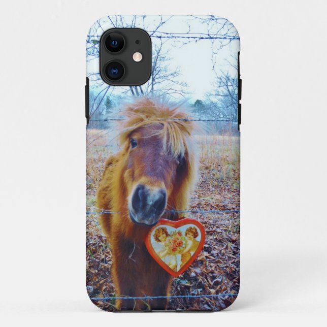 Valentine Heart  Horse Case-Mate iPhone Case (Back)