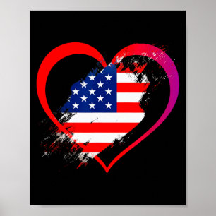 Valentine Heart Love Usa  Poster