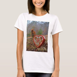 Valentine Heart  Miniature brown Horse T-Shirt