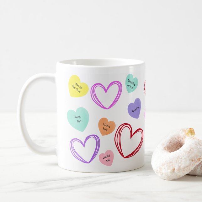 Valentine Heart Mug (With Donut)