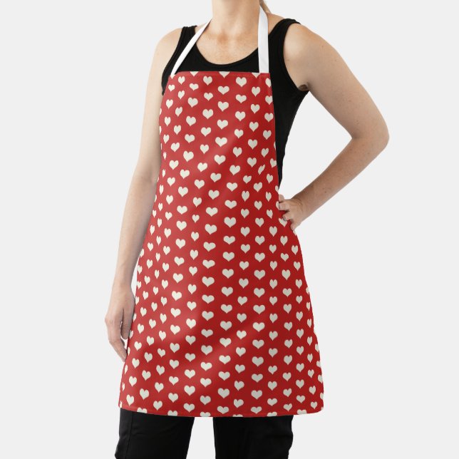 Valentine Heart Pattern Apron (Insitu)