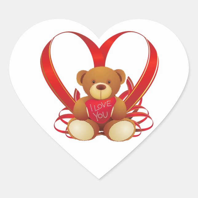 Valentine Heart Stickers (Front)