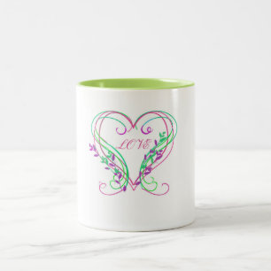 Valentine Heart Swirls Mug