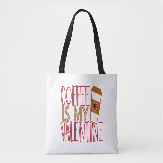 Valentine Heart Tote Bag (Front)