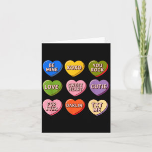 Valentine Hearts Candy Mine Illustration Card