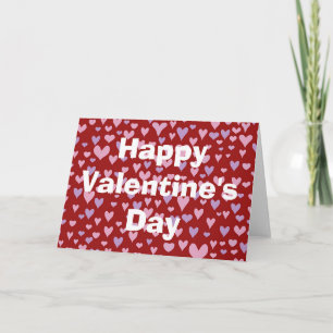 Valentine hearts card