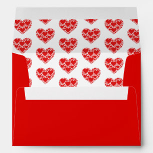 Valentine Hearts Card Envelope