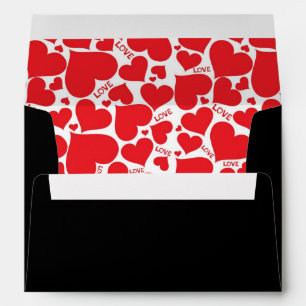 Valentine Hearts Card Envelope