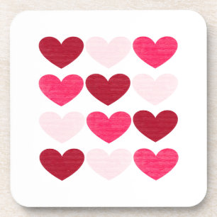 Valentine hearts coaster
