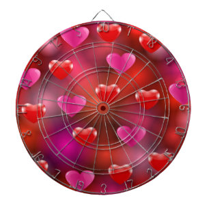 Valentine Hearts Dartboard