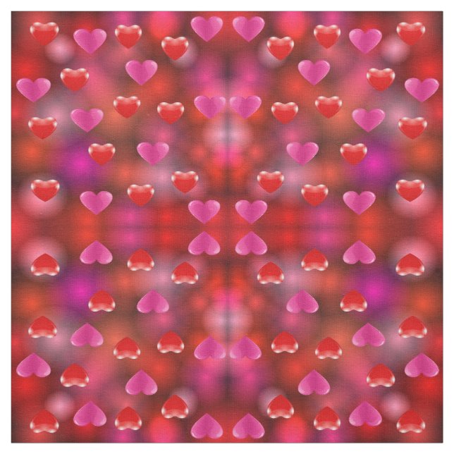 Valentine Hearts Fabric (Swatch)