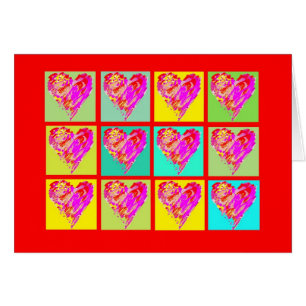Valentine Hearts, General Love or Romance Card
