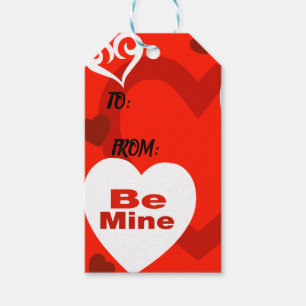 Valentine Hearts Gift Tag