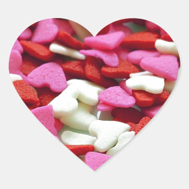 Valentine Hearts Heart Sticker (Front)