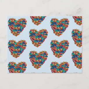 Valentine Hearts ,Hearts drawing Postcard