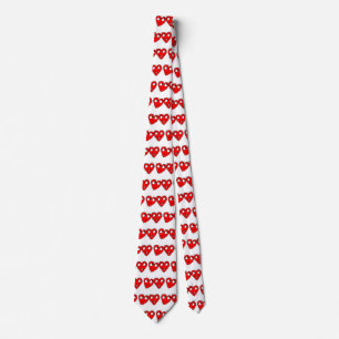 Valentine Hearts In Love Tie