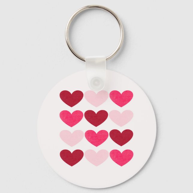 Valentine hearts key ring (Front)