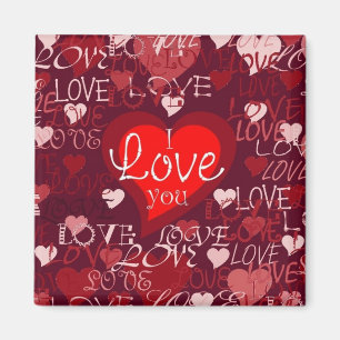 Valentine Hearts Magnet