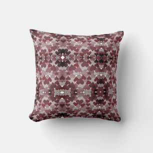Valentine Hearts Mirror Fog Throw Pillow