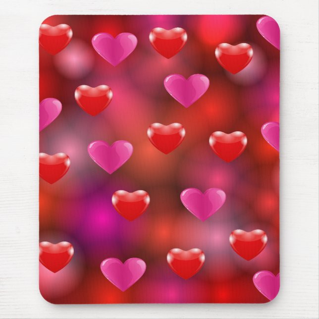 Valentine Hearts   Mouse Mat (Front)