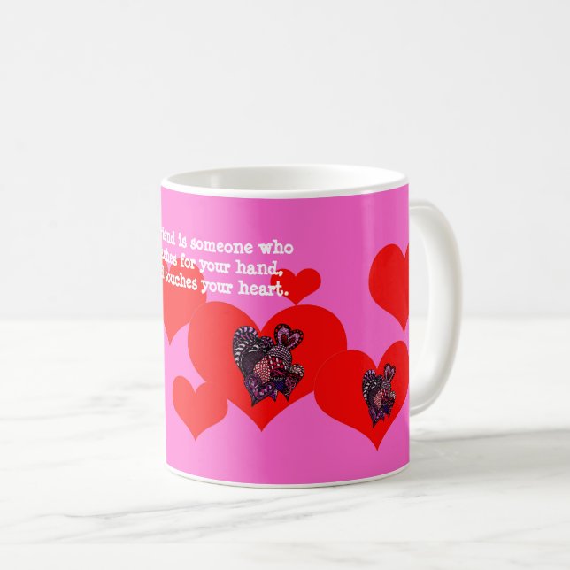 Valentine Hearts Mug (Front Right)