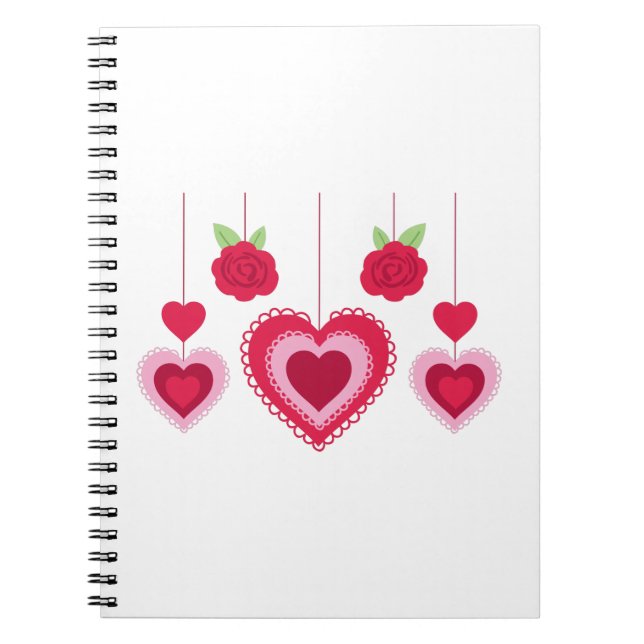 Valentine Hearts Notebook (Front)