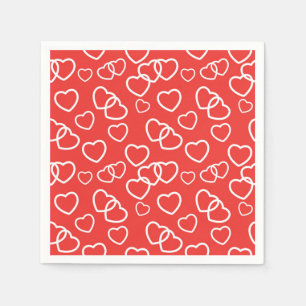 Valentine Hearts Paper Napkins