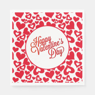 Valentine Hearts Paper Napkins