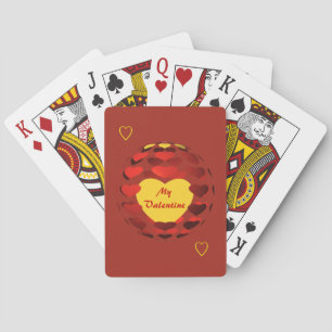 Valentine Hearts Playing Cards